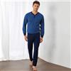 GRANCHIO Pigiama Lungo Uomo GRANCHIO Cod. GP1149C - blu