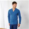 GRANCHIO Pigiama Aperto Lungo Uomo GRANCHIO Cod. GP1149AC - blu