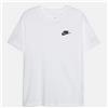 Nike Nkn Nsw Embroid Futura Tee Bimbi 2-7a Nike Cod. 8UC545 - bianco