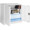 STAKMANN Armadio in Metallo da arredo Ufficio con Serratura, Armadietto 2 Chiavi Grigio Multiuso, Ideale Garage, Casa, Lavoro, Mobile Archiviazione Faldoni, Archivio Studio Porta Documenti (90 x 40 x 90 cm)