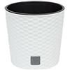 Prosperplast Vaso tondo 4,7 litri Rato con secchio per piantare in bianco 20 x 20 x 19 cm