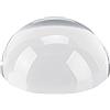 F Fityle Lente di ingrandimento a cupola in acrilico con mezza sfera, lente trasparente, fermacarte portatile, lente di ingrandimento per lettura, per ufficio, 10 Cm