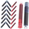VILLFUL Ricariche per Penne Stilografiche 3,4 Mm, 100 Pezzi, Cartucce Inchiostro Nero Blu Rosso, Accessori per Scrittura Ufficio e Scuola, Sostituzione Inchiostro Penne Stilografiche