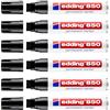 Edding Set di 6 pennarelli permanenti 850 nero punta larga smussata 5-15 mm
