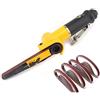 LLOOPK Levigatrice elettrica, 3/8 Utensili for lucidatura levigatrice a nastro pneumatico for pneumatica con nastri abrasivi for kit compressore d'aria 10 * 330MM(Belt sander set)