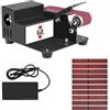 LLOOPK Levigatrice elettrica, 250W Mini Elettrica Levigatrice A Nastro Abrasivo 7 Velocità Regolabile Fai Da Te Lavorazione Del Legno Lucidatura Rettifica Smerigliatrice(Set 1)