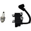 DKKU8II Bobina di accensione con candela 291337001 Adatta for tagliabordi Ryobi RY251PH RY252CS RY253SS RY254BC 25CC 25.4CC