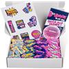 Big Babol Kit Anti-Noia, Variety Pack Chewing Gum, 130 Pezzi Assortiti, Gusto Frutta, Panna Fragola, Coloralingua, Marshmallow, Stickers e Guida al Divertimento, Idea Regalo Natale