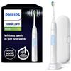Philips Sonicare ProtectiveClean 4500 spazzolino elettrico, spazzolino sonico con 2 modalità di spazzolamento, Clean e White, sensore di pressione, timer e custodia da viaggio, bianco, HX6839/28