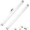 GOMETY 2 pezzi di ricambio elettrico FSL BL T8 F10W lampade di ricambio per distruggimosche / insetti Zapper, lampada di ricambio per insetti da 20 W