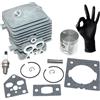 ICOOYO Kit cilindro pistone per Stihl BG56 BG56C SH56 SH56C BG86 BG86C BR200 SH86 SH86C SR200,4241 020 1203,4241 020 1204
