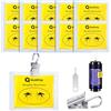 Qualirey 10 attrattori per zanzare per tutti gli insetti Zapper, esche gialle sicure per il controllo delle zanzare all'interno e all'esterno, clip on trappola per zanzare attrattive esche da