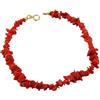 gioiellitaly Bracciale corallo rosso naturale cupolini chiusura molla argento 925 dorato bracciale donna ragazza gioiello artigianale