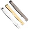 PATIKIL 3Pcs Fermacravatte Per Uomo, Acciaio Inossidabile Lettera G Set Di Puntine Per Cravatta Con Scatola Regalo Per Matrimonio Festa Del Papà, Argento/Oro/Nero