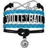 Infinity Collection Bracciale da pallavolo - Gioielli da pallavolo - Regali da pallavolo per Giocatori, Accessori da pallavolo, Regali per Squadre di pallavolo