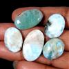 Royal_gems_shop 72,15 ct 100% pietra preziosa cabochon ovale Larimar blu cielo naturale...