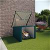 Parama Garage per tosaerba in acciaio zincato verde 90,5x89x62/51cm