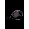 Flexi Design M Fettuccia 5 mt Nero/Rosa