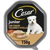 Cesar Junior Cibo per Cane Cucciolo Puppy con tenero Tacchino e Vitello 150 g - 14 vaschette