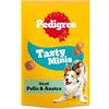 Pedigree Tasty Minis, Snack Cane al Pollo e Anatra, 6 Confezioni da 130g ciascuna