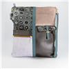 Ebarrito Borsa in pelle patchwork con tracolla regolabile