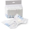 PawHut Pannolini per Cani Femmina, 48 pezzi, Taglia M con Fascia Elastica Regolabile, 48x35x1 cm, Bianco | Aosom Italy