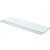 vidaXL Mensole in Vetro Trasparente 2 pz 80x20 cm