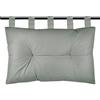 Caritex Cuscino Testata Letto Con Passanti a Strappo, Cuscino Testiera Letto Imbottito con Morbido Cotone 100%, Montaggio Rapido e Stabile 45x70 cm Modello Oxford K291 (Salvia)