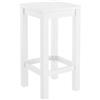 Erst-Holz Due varianti di sgabello bianco da bar, bancone in pino massello 90.71-44-45W, lunghezza:60 cm