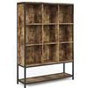 Vicco libreria Fyrk, Rovere rustico/Nero, 100 x 140 cm