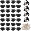 QUARKZMAN 50set 12mm Nasi di Sicurezza Grandi in Plastica A Forma di Triangolo Nero con Rondella per Animali all'Uncinetto Bambole Peluche Artigianato Pupazzi Giocattoli Orsacchiotto