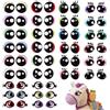 PH PandaHall 120 Paia Occhi di Feltro con Ciglia 5 Stili Occhi di Feltro per Amigurumi, 6 Colori Occhio Artigianale Kawaii per Peluche Pupazzo Orso Teddy Crochet Animali Imbottiti Fabbricazione