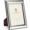 SEC OF FLORENCE 7306/20x30 Cornice Portafoto in Argento Massiccio 925 con Retro in Legno Mogano