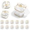Dorunova Scatole Scatoline Portaconfetti per Bomboniere Scatola Porta Confetti Bomboniera Matrimonio (Modello C, Dorato,12Pieces)