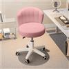 HDHNBA Sgabello da ufficio compatto, elegante sgabello da toeletta senza braccioli, sedia girevole regolabile in altezza Sedia da lavoro per computer Sedute per camera da letto