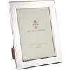 SEC OF FLORENCE 7346/15x20 Cornice Portafoto in Argento Massiccio 925 con Retro in Legno Mogano