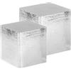 vidaXL Salontafel 2 st aluminium zilver
