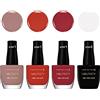 Max Factor Set Smalti Unghie Nailfinity, Smalti a Lunga Tenuta Effetto Gel, 100 The Finale, 215 Standing Ovation, 310 Red Carpet Ready, 420 Spotlight on her