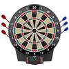 VEVOR Bersaglio Elettronico per Freccette, Bersaglio 391 mm con 43 Giochi e 320 Varianti per un Massimo di 8 Giocatori, 6 Aste per Freccette con Alette e 50 Punte Morbide, Schermo LED a Colori