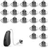 Defresit Apparecchi acustici, 20 pezzi, accessori per apparecchi acustici, ombrelloni, tappi per le orecchie in silicone morbido per apparecchi acustici, tappi per le orecchie in silicone per adulti con