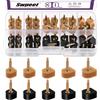 Swpeet 30 paia di 5 misure da donna con tacco alto, punte di ricambio a forma di U, tappi protettivi per tallone, riduzione del rumore, antiscivolo, perfetti per matrimoni, gare, occasioni formali ed