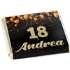 Generico Cioccolatini personalizzabili - Matrimonio - Compleanno - Nascita - Battesimo - Comunione - Laurea - SENZA GLUTINE - Cioccolattini Personalizzati 30 pezzi (Dimensioni standard, Buon compleanno 6)