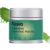 Nawo Matcha Cerimoniale Supreme 30g - Polvere di Tè Verde dal Giappone - Grado Cerimoniale - Primo Raccolto - Latte - Senza Amaro - 100% Naturale - Testato in Laboratorio - NAWO® Matcha