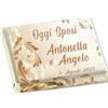Generico Cioccolatini personalizzabili - Matrimonio - Compleanno - Nascita - Battesimo - Comunione - Laurea - SENZA GLUTINE - Cioccolattini Personalizzati 30 pezzi (Dimensioni standard, Matrimonio 1)