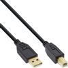 InLine Cavo InLine® USB 2.0, da A a B, nero, contatti dorati, 2 m