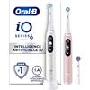 Oral-B iO 6 Spazzolini Elettrici, Bianco e Rosa