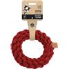 m-pets Coto Red Ring - Gioco per cani e gatti in cotone - 18cm