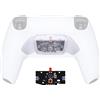 eXtremeRate Trasforma Rise in Rise4-Tasti Posteriori K1 K2 K3 K4&Scheda PCB Ricambio per ps5 Controller Rise&Rise4 Remap Kit(Non Remap Kit Completo)-Trasparente