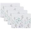 Laura Ashley Set di 4 tovagliette in sughero, 40,6 x 30,5 cm, per tavoli da cucina e da pranzo, resistenti al calore, durevoli, facili da pulire, motivo: prato selvatico