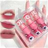 Sitovely Set 3 colori velluto opaco rossetto Lip Mud Set, a prova di sbavatura impermeabile di lunga durata colore rosa Lip Gloss Lip Stains Makeup | Struttura del fango (B)